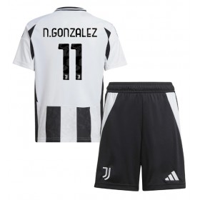 Juventus Nicolas Gonzalez #11 Hjemme skjorte til barn 2024-25 Kortermet (+ korte bukser)